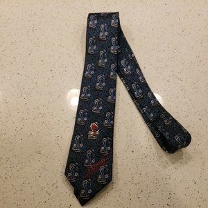 Ed Hardy Tie Snake Counts Blue Rhinestones